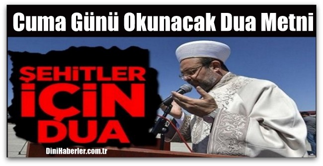 Şehitlerimiz için Okunacak Dua Metni