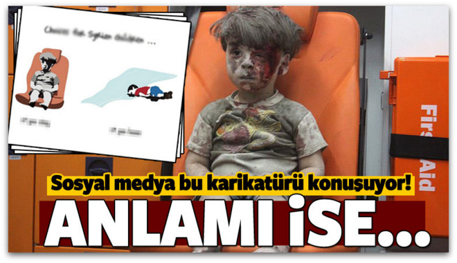Sosyal medyanın konuştuğu Suriye karikatürü