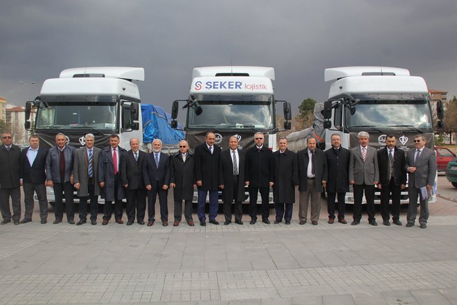 Suriye Yardım Tırları Kayseriden Uğurlandı