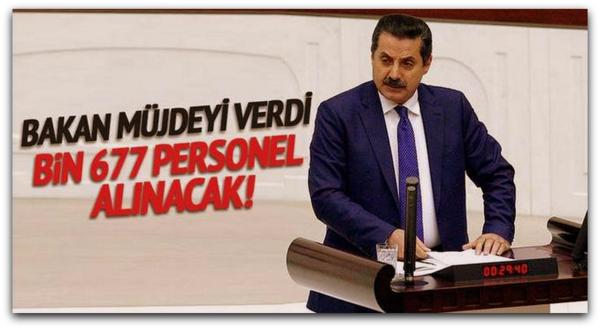 Tarım Bakanlığı\'ndan müjde bin 677 kişi alınacak
