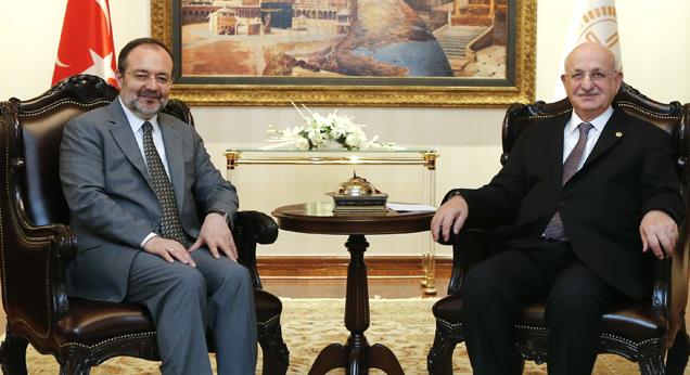 TBMM Başkanı Kahraman’dan Diyanet İşleri Başkanı Görmez’e iade-i ziyaret…