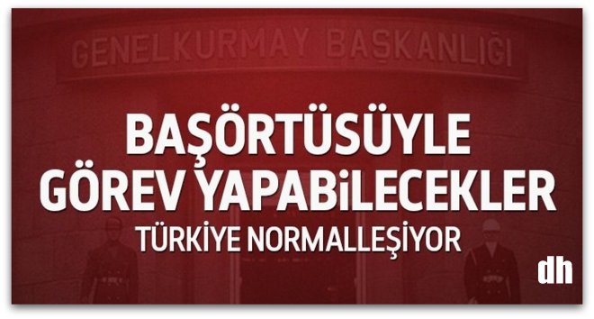 TSK\'daki sivil memurlar başörtüsüyle görev yapabilecek
