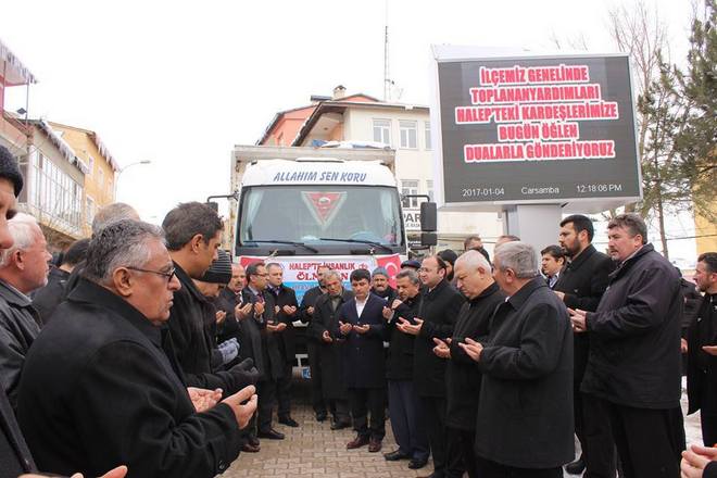 Tufanbeyli\'den Halep\'e Gönülleri Isıtan Yardım