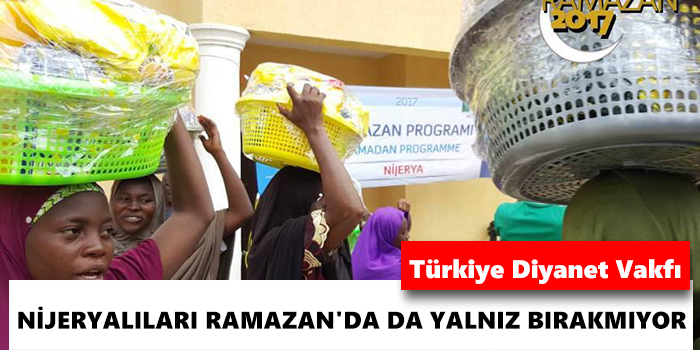Türkiye Diyanet Vakfı, Nijeryalıları Ramazan\'da da yalnız bırakmıyor