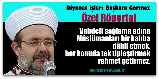 Uğur Yılmaz\'ın Başkan Görmez\'le Özel Röportajı