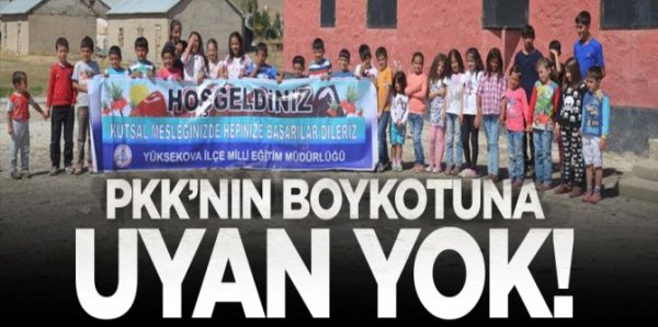 Yüksekova'da PKK'nın boykotuna uyan yok!