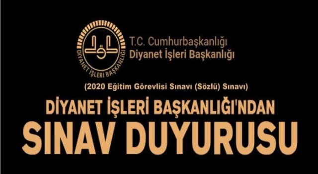 Eğitim Görevlisi Sınavı (Sözlü) Sonuç Duyurusu