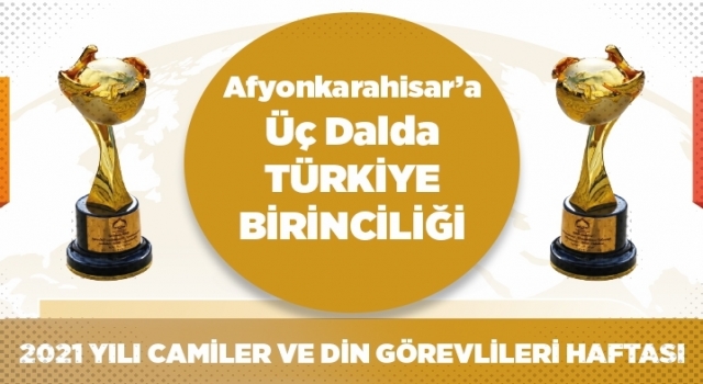 Afyonkarahisar’a üç dalda Türkiye birinciliği