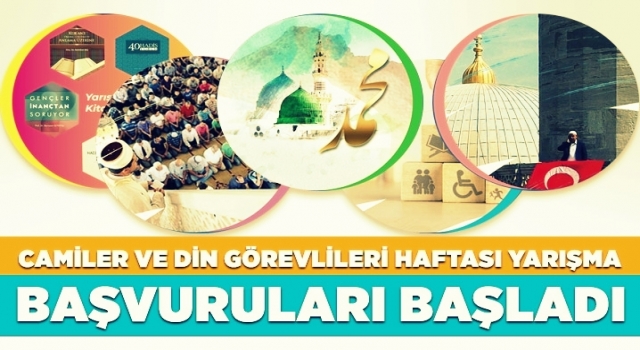 Camiler Ve Din Görevlileri Haftası yarışma başvuruları başladı