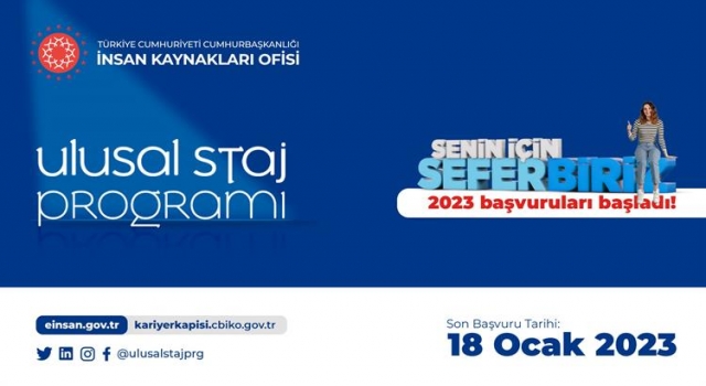 Cumhurbaşkanlığı Ulusal Staj Programı (USP) Başvuruları Başladı.