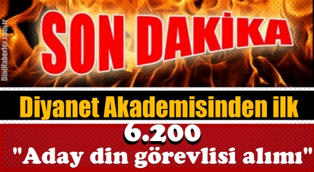 Diyanet'ten ilk 'Aday din görevlisi alımı' duyurusu