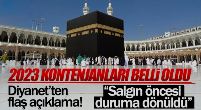 2023 yılı Hac kontenjanı belli oldu
