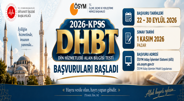 DHBT başvuruları başladı