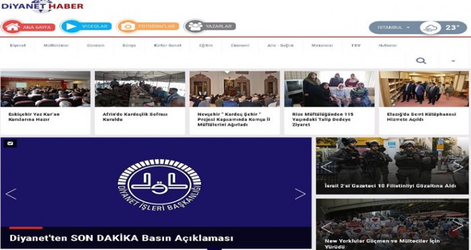 Diyanet'in Haber Sitesi Açıldı