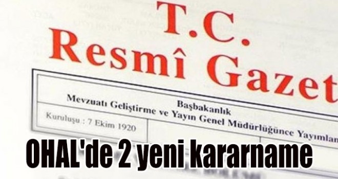 2 yeni kararname geliyor