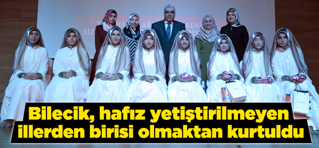 Bilecik\'te Hafizeler İcazetini Aldı, Bilecik Tacını Giydi