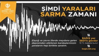 TDV'den Elazığ İçin Yardım Kampanyası