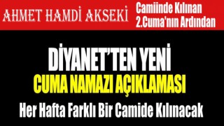 Diyanet'ten Cuma Namazı Açıklaması