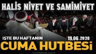 19 Haziran 2020 tarihli cuma hutbesi