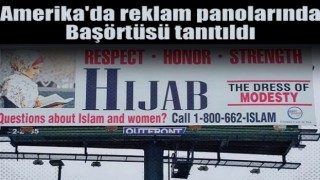 Amerikada reklam panolarında başörtüsü tanıtıldı