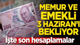 Memur ve emekli 3 Haziran'ı bekliyor! İşte son hesaplar