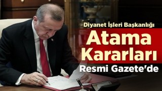 Erdoğan, Diyanet'te üst düzey atamalar gerçekleştirdi