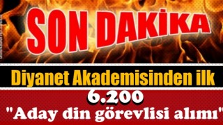 Diyanet'ten ilk 'Aday din görevlisi alımı' duyurusu