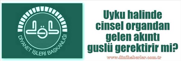 Uyku halinde ihtilam olan kişiye gusül gerekir mi?