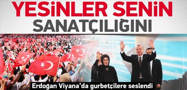 Başbakan Viyana'da gurbetçilere seslendi