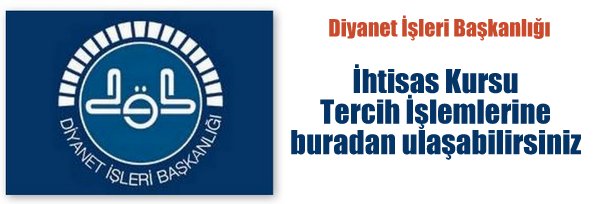 İhtisas Kursu Tercih İşlemleri