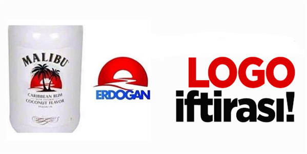 Erdoğan'a 'Malibu'lu logo iftirası!