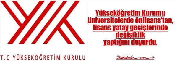 Yatay Geçiş yönetmeliği değişti