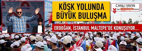 Erdoğan milyonlara hitap ediyor