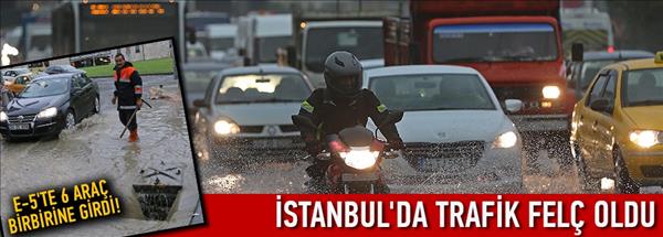 İstanbul'da trafik felç oldu