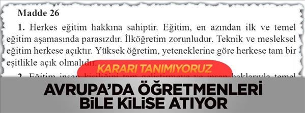 Avrupa’da öğretmenleri bile kilise atıyor