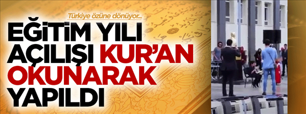 İstanbul'da okul açılışı Kur'an okunarak yapıldı
