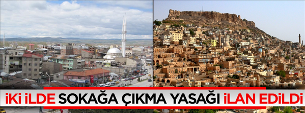 Mardin ve Van'da sokağa çıkma yasağı ilan edildi