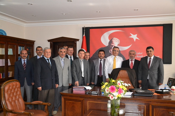 Pazarcık Müftüsü Sevinç, Kaymakam Boztepe'yi Ziyaret Etti.