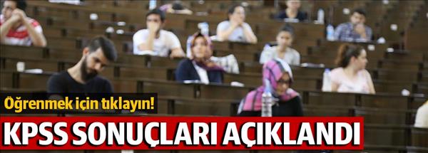 2014 KPSS ortaöğretim ve ön lisans sonuçları
