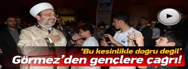 Görmez, Amacımız camileri hayatın kalbine çekebilmek