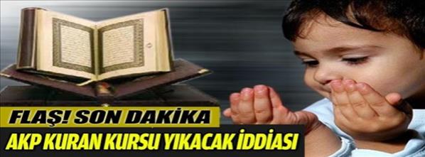 Kuran Kursu yıkımı kararı son anda iptal edildi