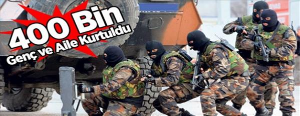 Yapılan baskınla 400 bin genç ve aile kurtuldu