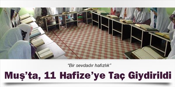 Muş'ta Hafızlar Taçlandı