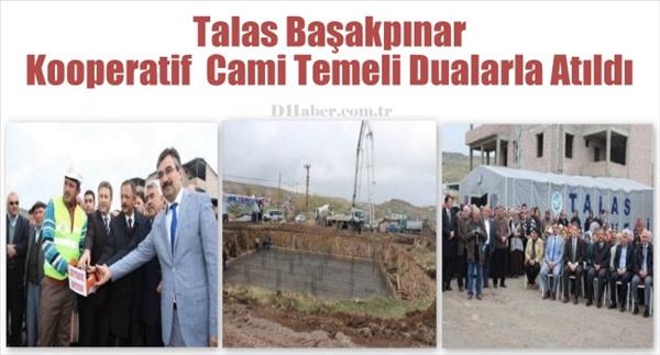 Talas Başakpınar Kooperatif Cami Temel Dualarla Atıldı