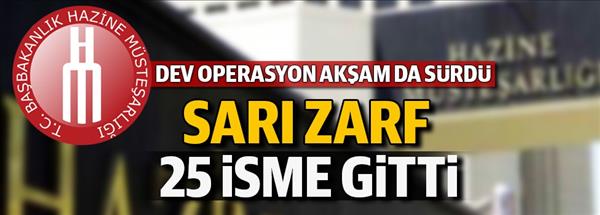 Sarı sarf Hazine de 25 isme gitti