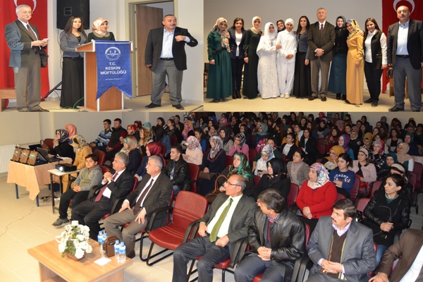 Keskin İlçe Müftülüğü Kredi Yurtlar Kurumu Kız Yurdunda Aile temasını işledi.