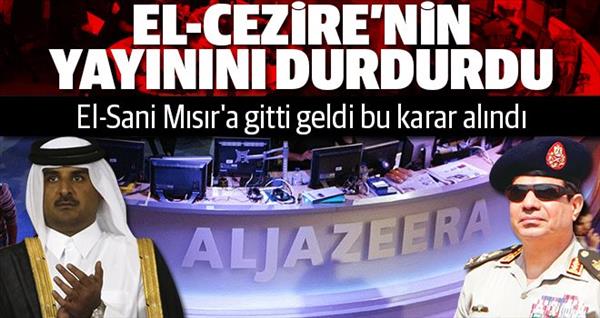 El Cezire Mısır ın yayını durduruldu