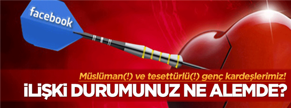 Müslümanların Facebook'taki ilişki durumları ne alemde