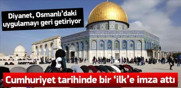 Kudüs de Diyanet'in umre programına alındı