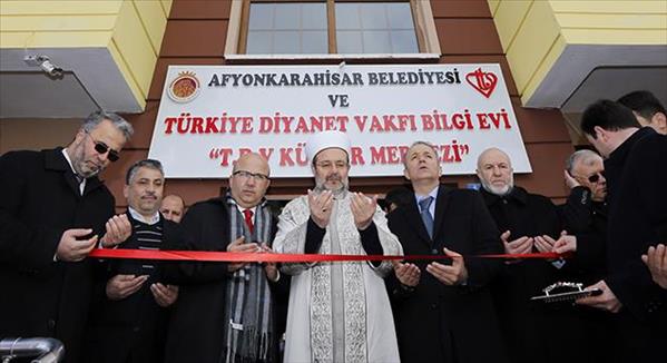Türkiye Diyanet Vakfı Afyonkarahisar Kültür Merkezi dualarla açıldı…